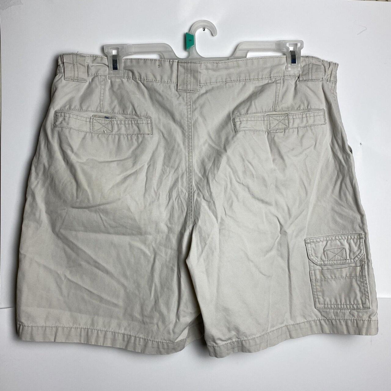 Faded Glory Men Cargo Shorts 40 Beige Flat Front... - Depop