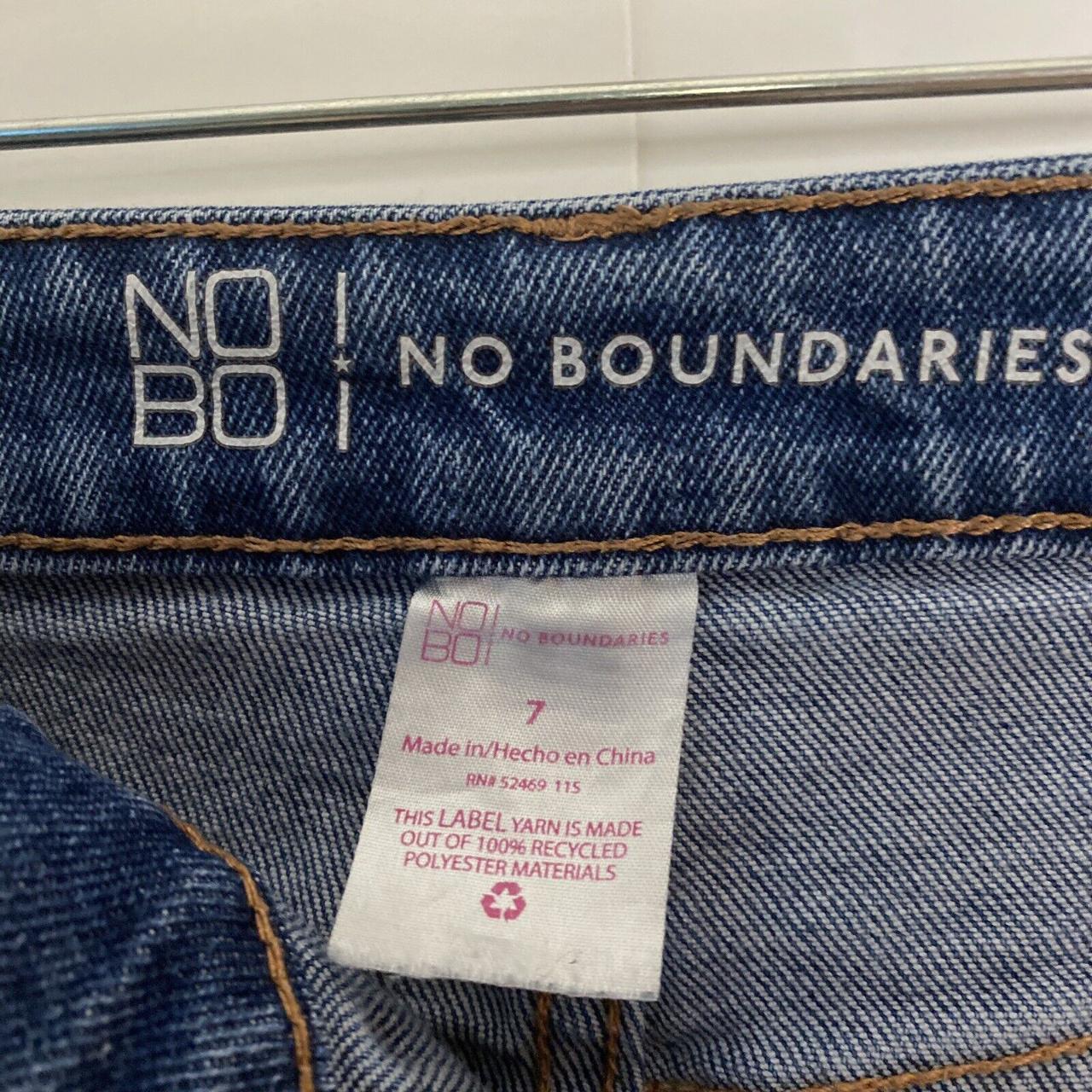 No Boundaries NoBo Juniors Jeans 7 30x27 Blue Denim - Depop