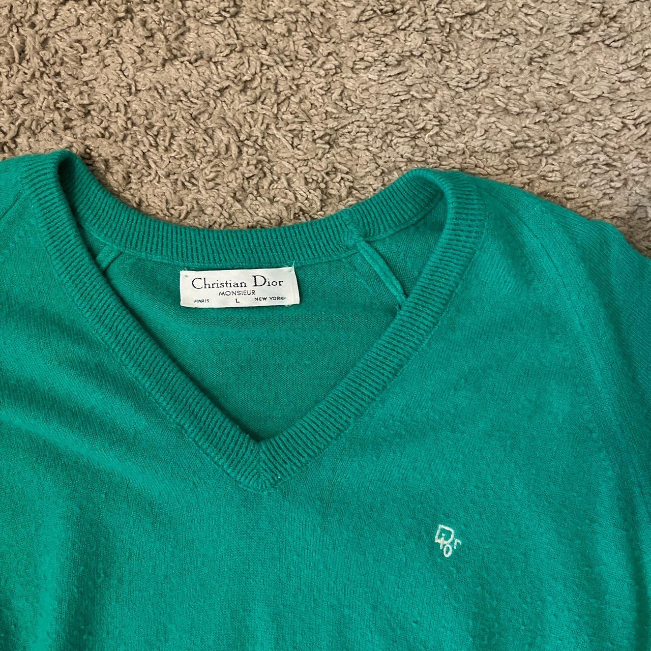 LV Green Sweater Size : L Excellent condition My - Depop