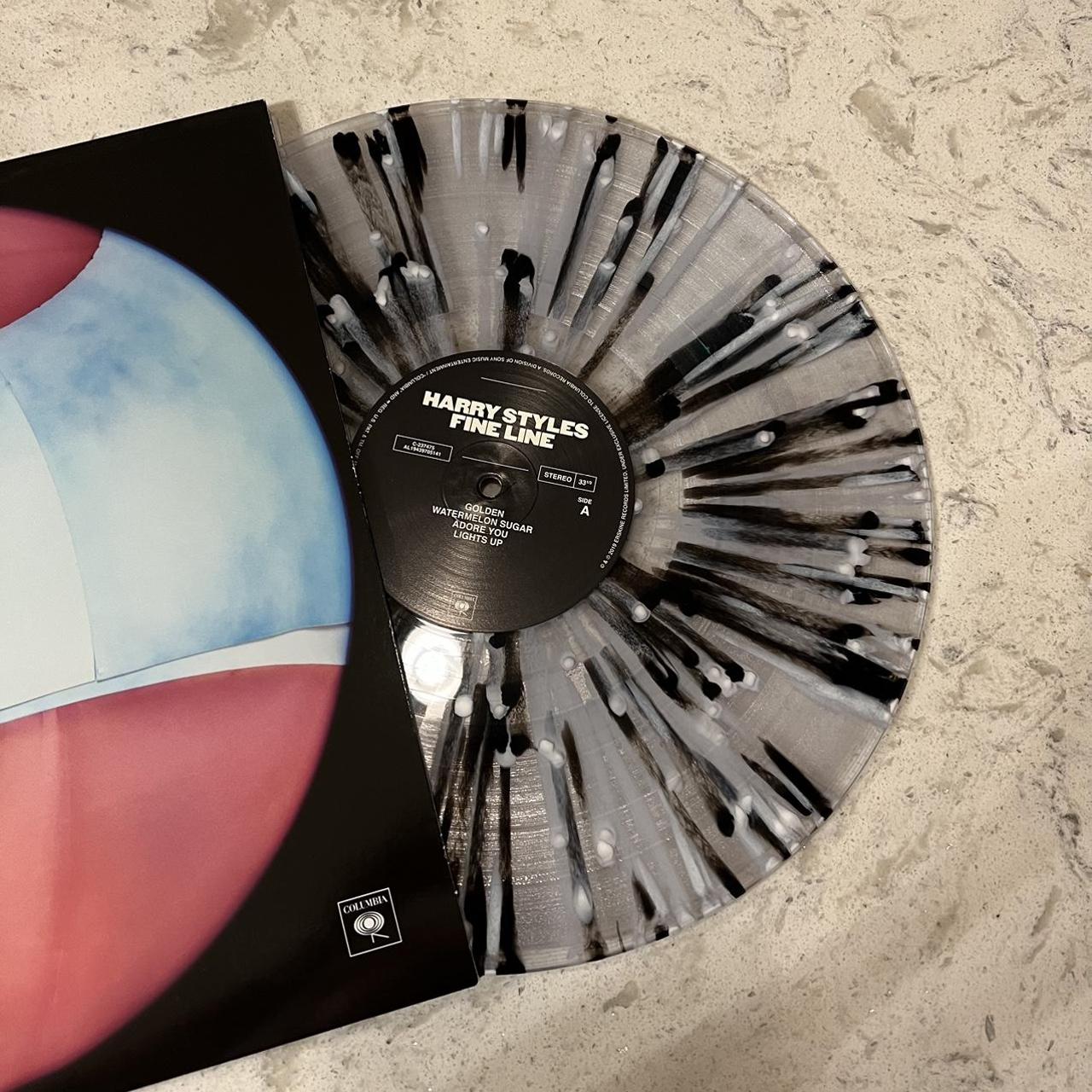 Harry Styles Fine Line Vinyl Black and White Tie Dye... Depop