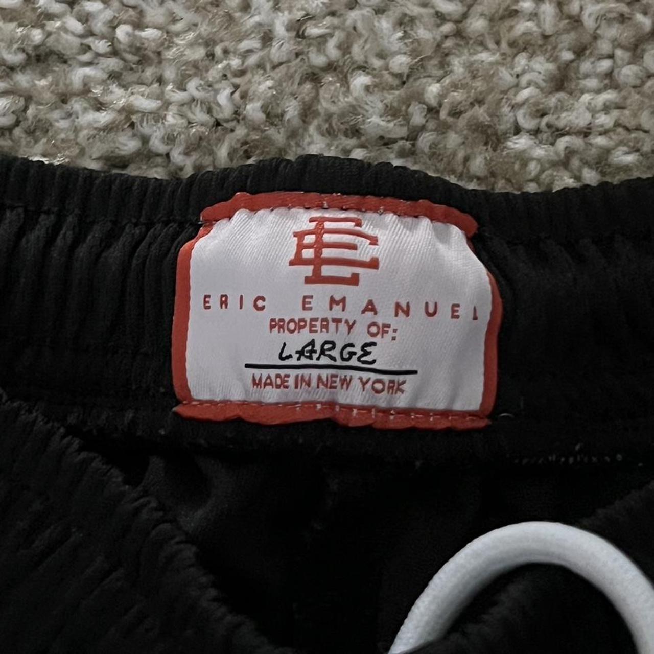 Black Eric Emanuel 5’ inseam mesh shorts Says Large... Depop