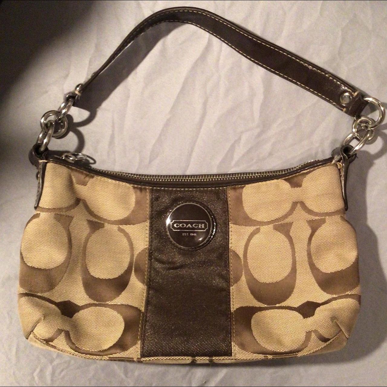 Vintage Coach Demi Monogram Shoulder Bag In great - Depop