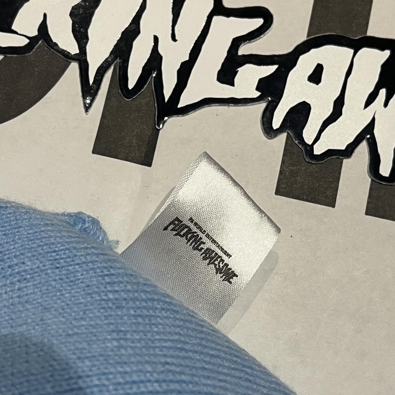 Supreme Overdyed Beanie Hat White Blue Navy Brand - Depop