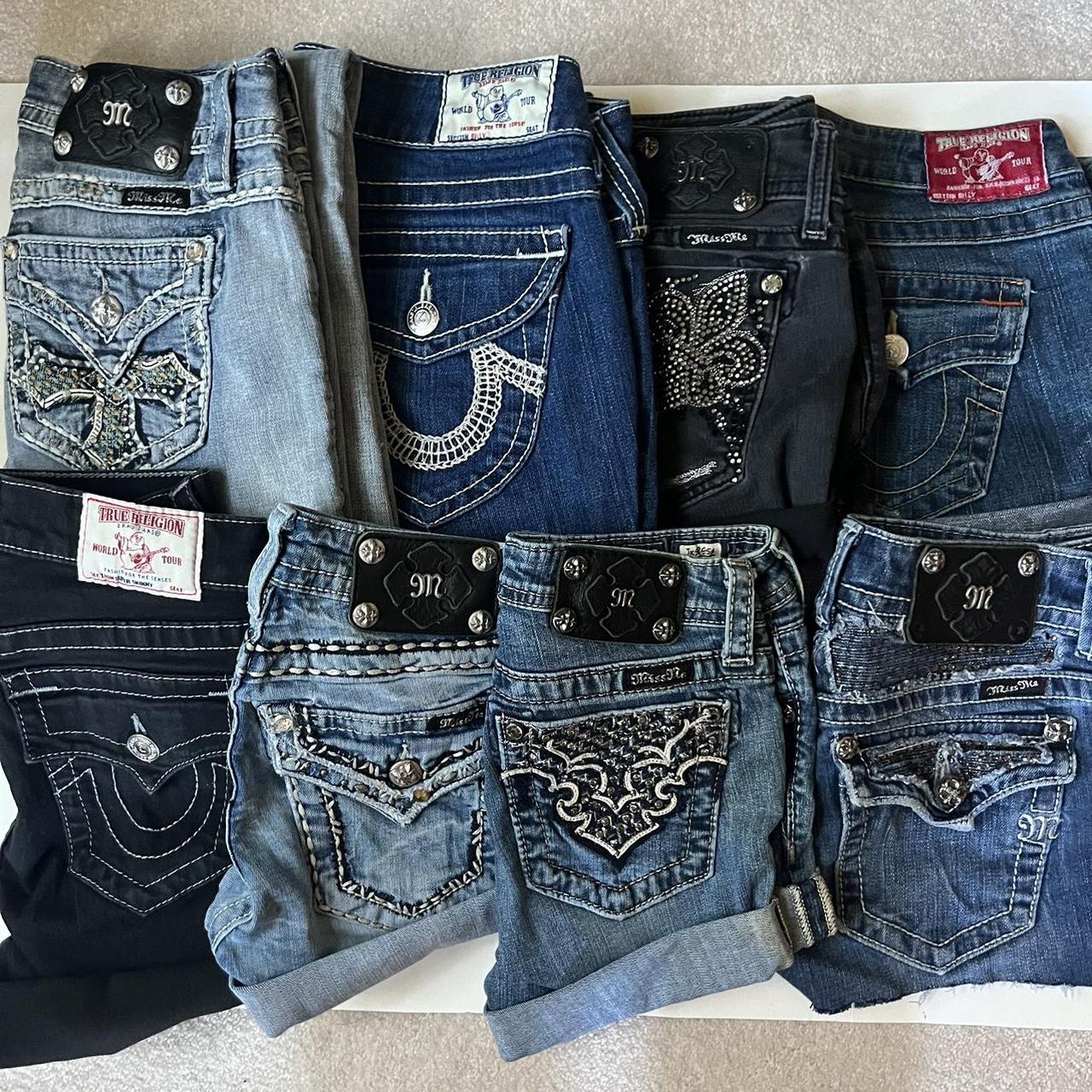 NEW STUDDED BLING JEAN SHORTS/ JEANS LISTED!! - Go... - Depop