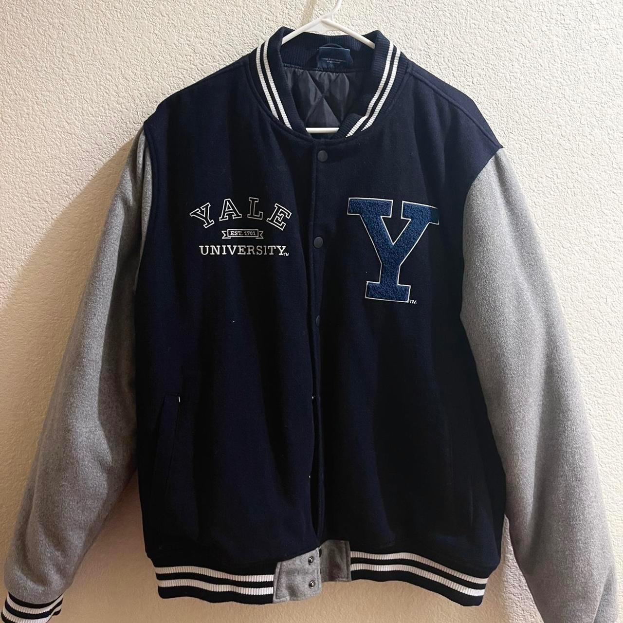 Yale University 2021 varsity jacket, size L,... Depop