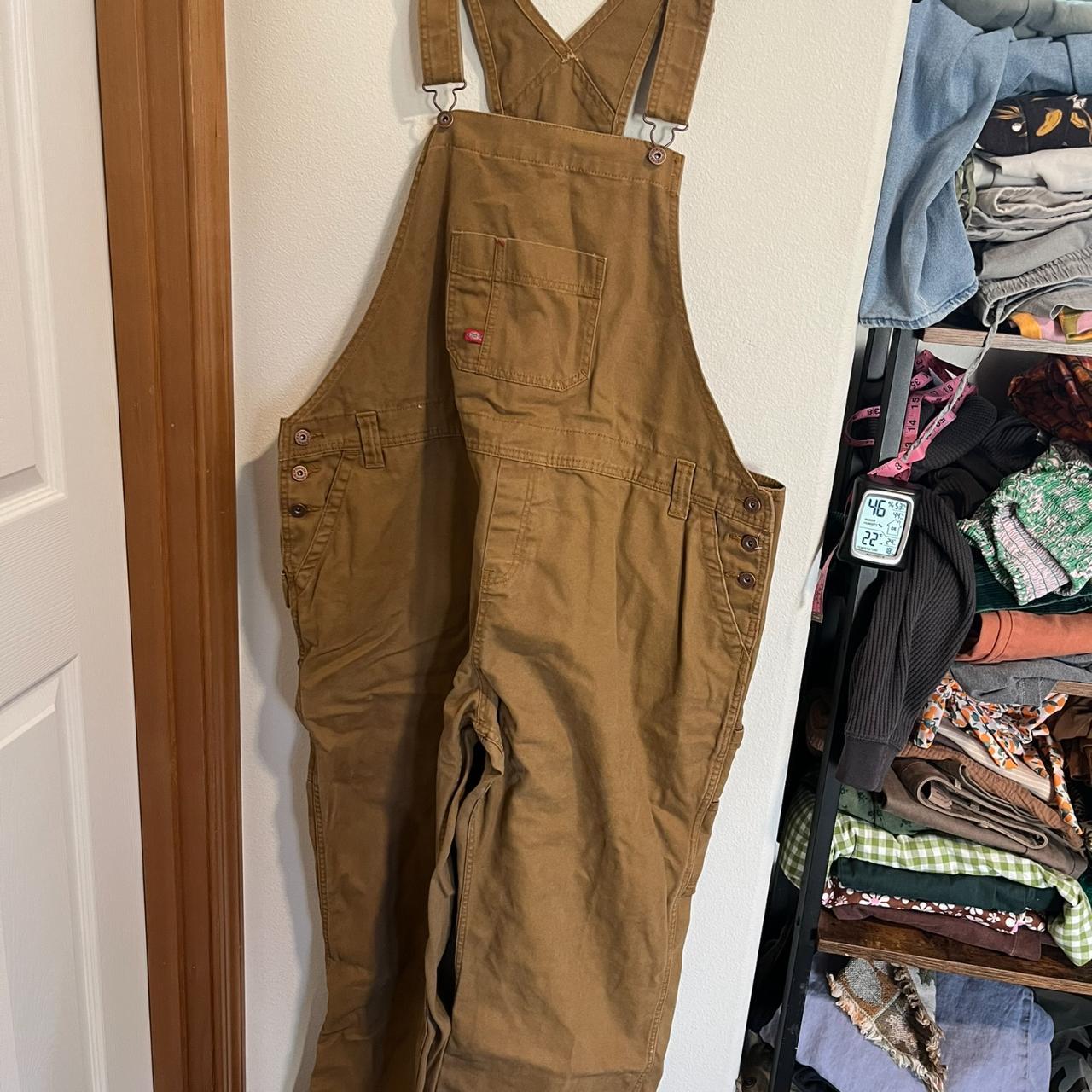 tan dickies overalls
