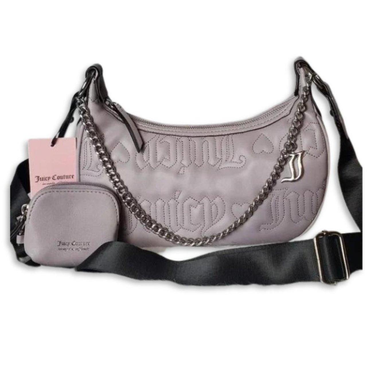 NWT Juicy factory Couture Grey Leather Wristlet