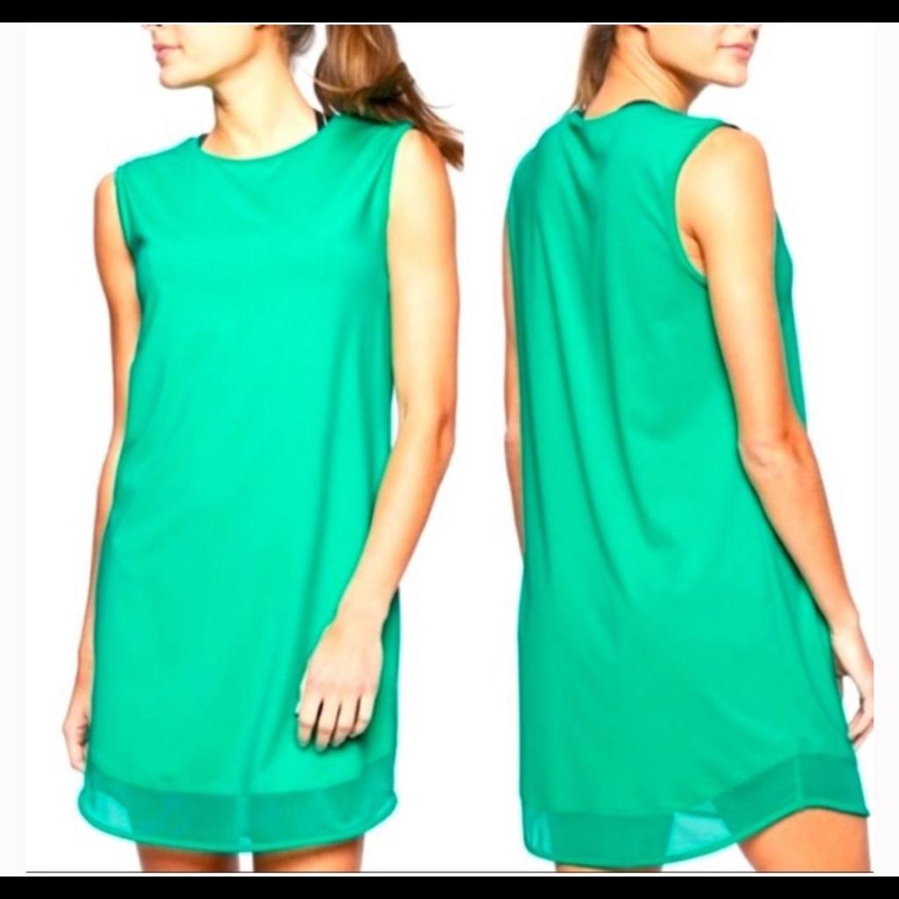 Athleta Sunlover UPF Green Sleeveless Dress Size