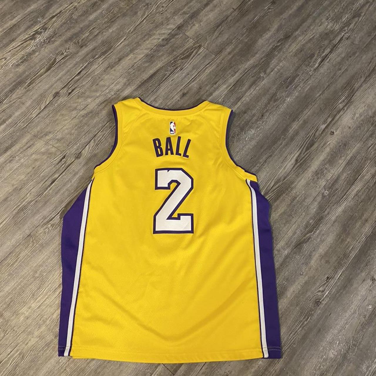 Lonzo Ball home white Lakers jersey Brand new never - Depop