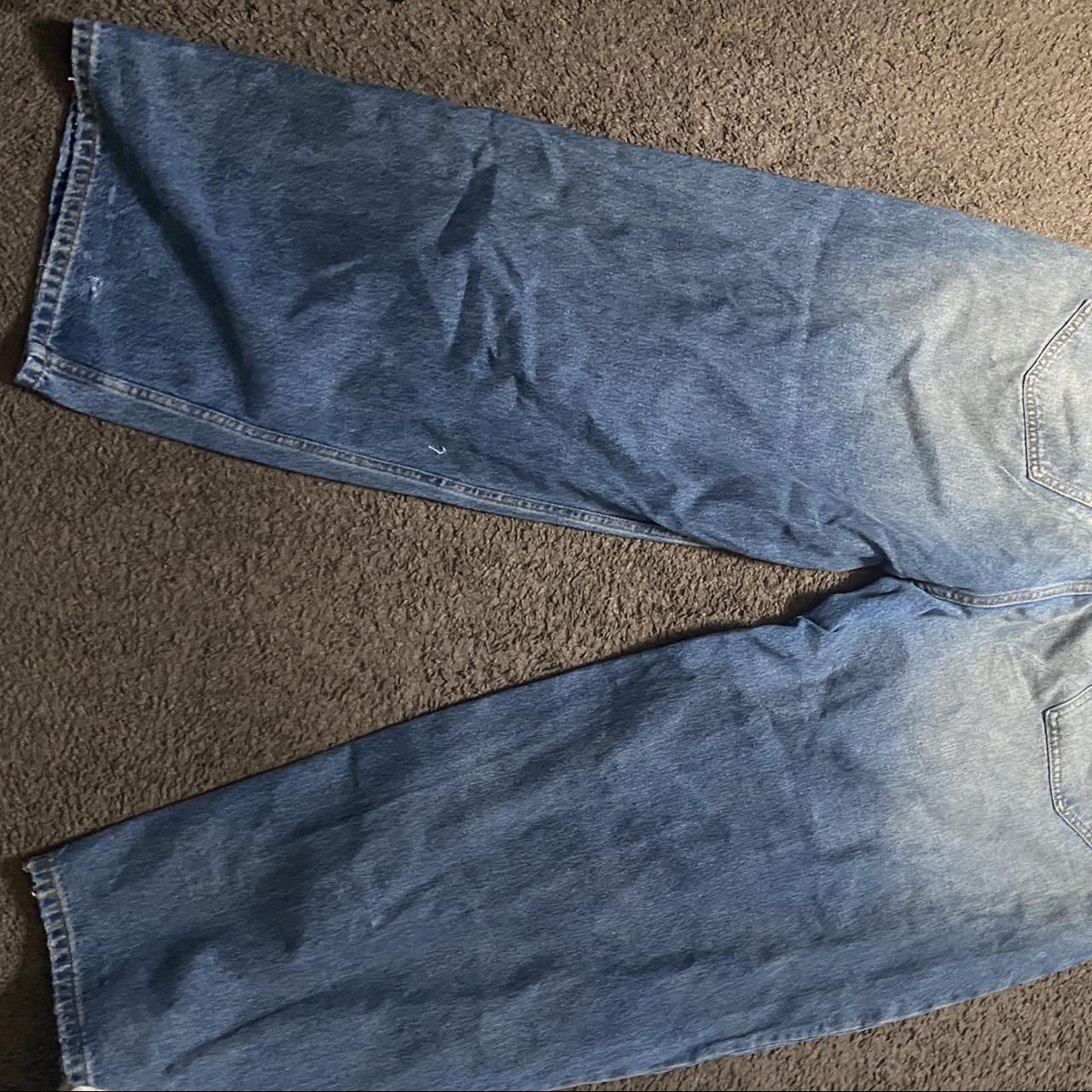 Balenciaga Waxed baggy denim These really baggy... - Depop