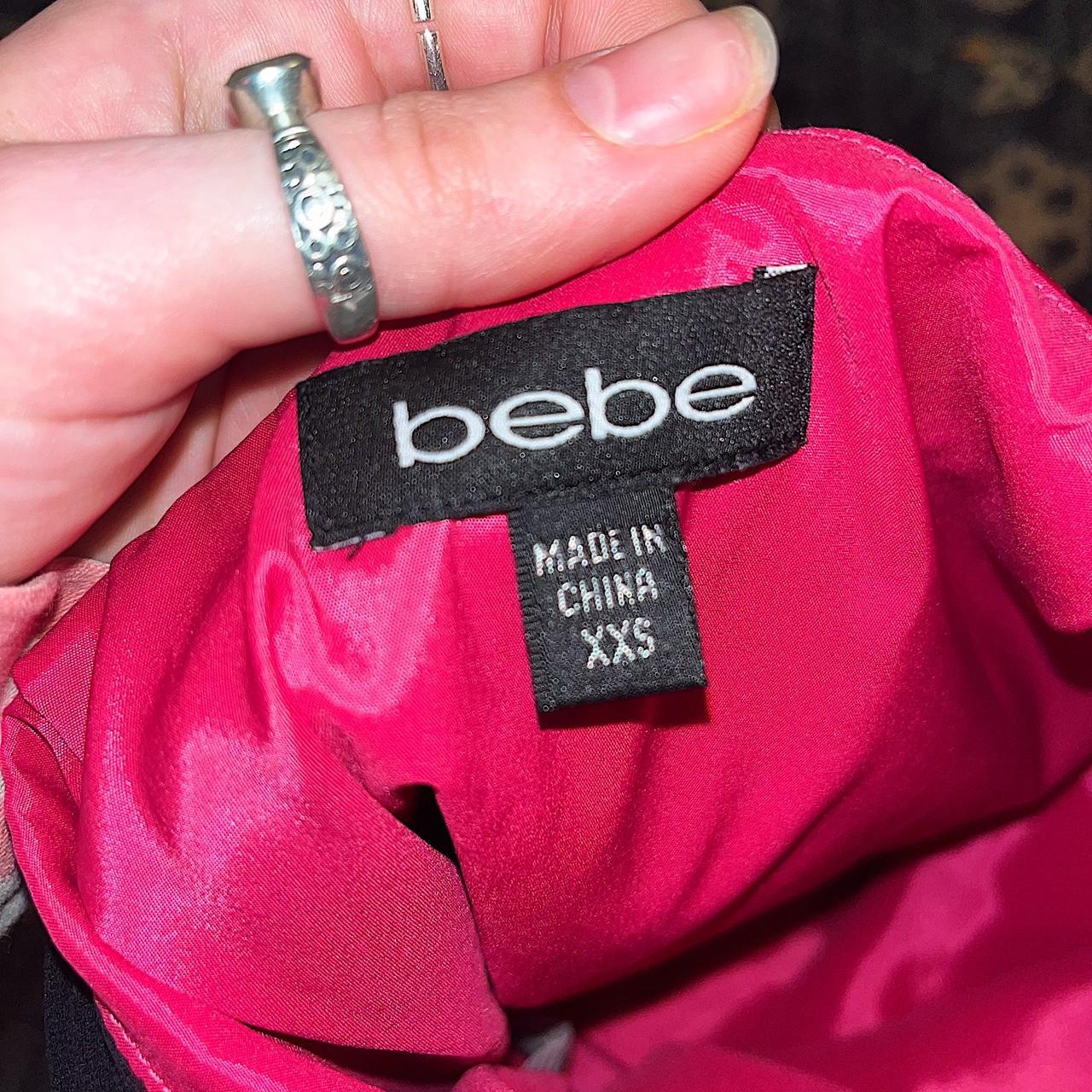 Bebe Women's Pink and Black Skirt (4)