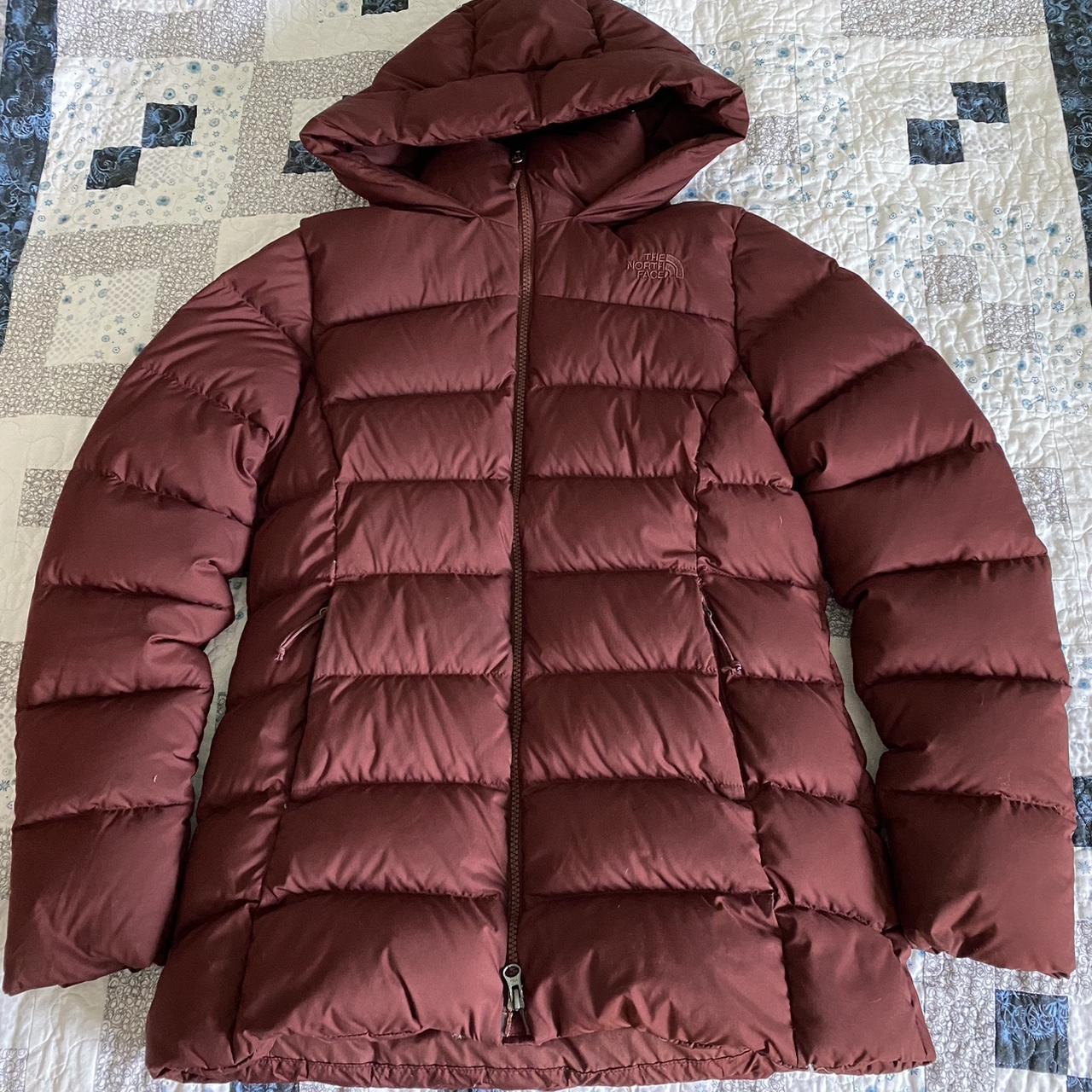 North face burgundy clearance coat