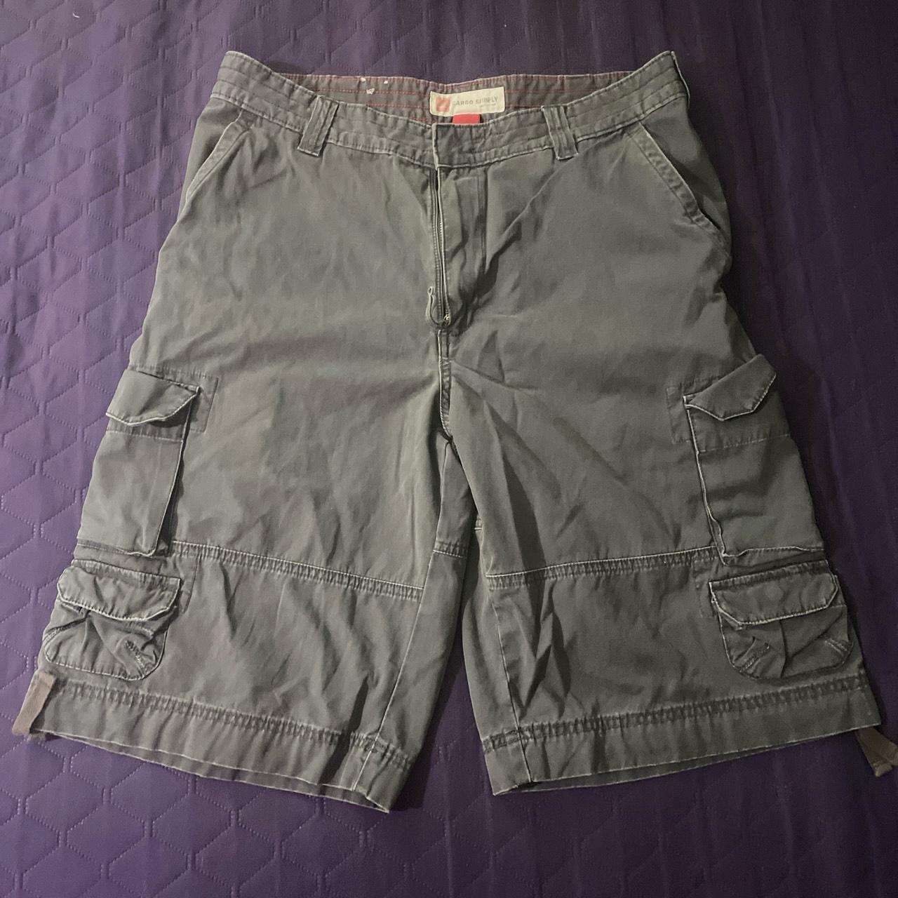 Y2K cargo supply shorts Tagged size 34 fits true... - Depop