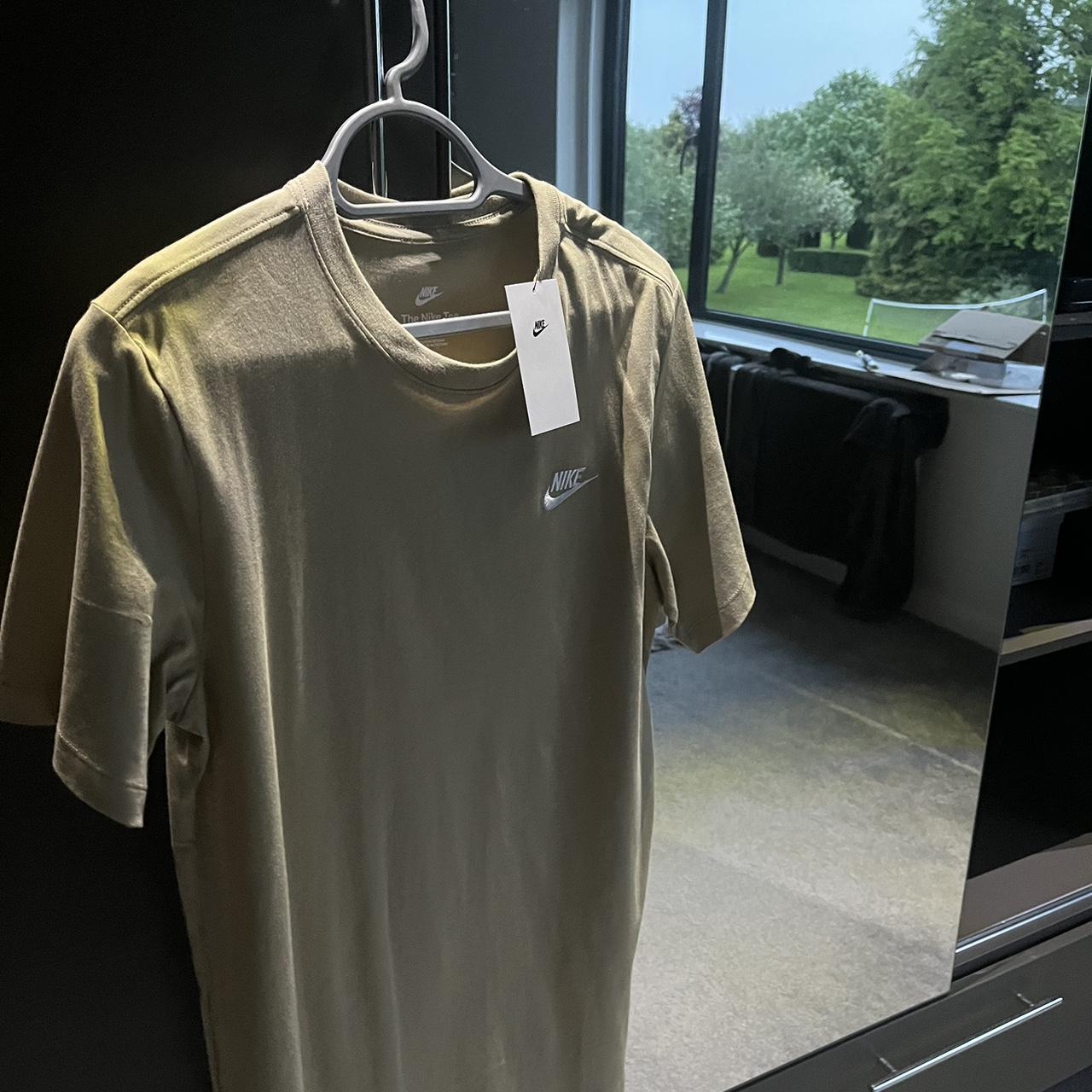tan nike air shirt