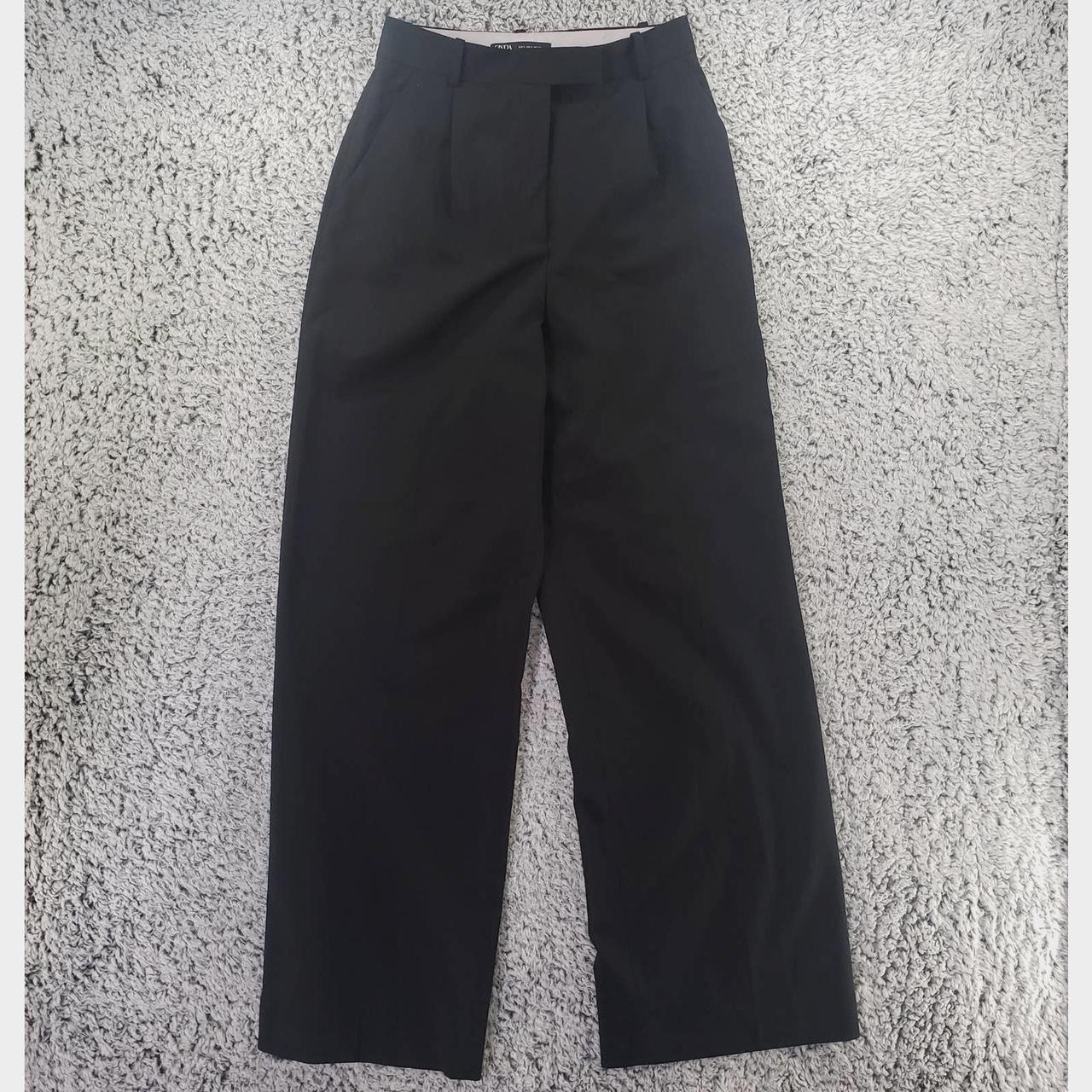 Zara Women's Black Trousers | Depop