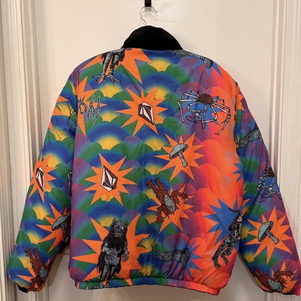 Volcom Men's Puffer Jacket - Black/Orange - XL – … - image 4