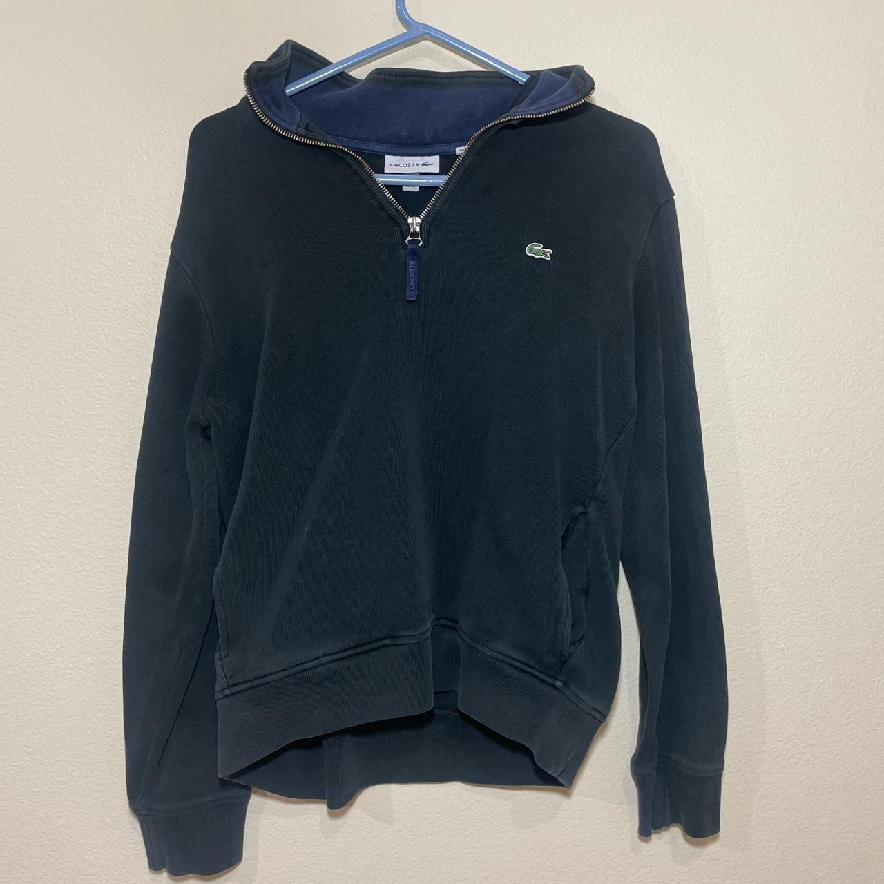 XL Lacoste half zip sweater (Fits like a... - Depop