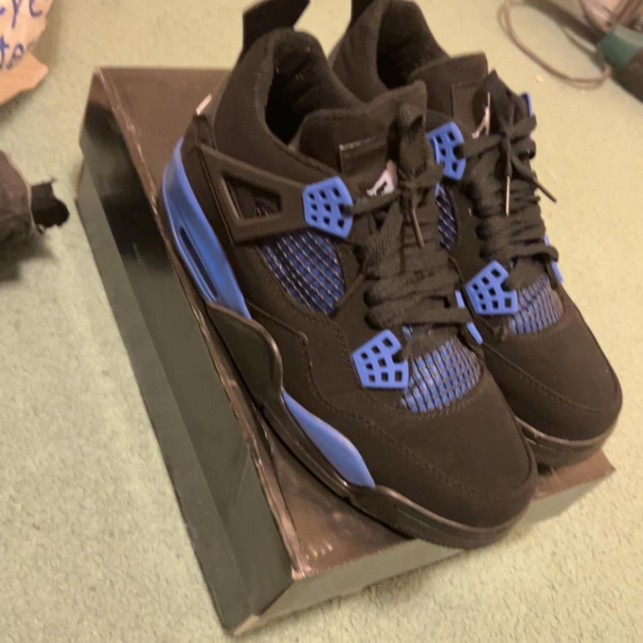 jordan shoes blue and black