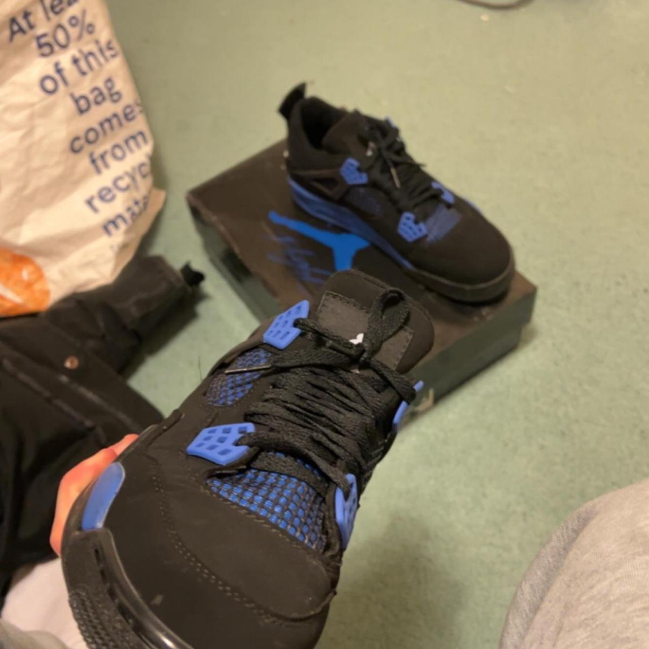 jordan shoes blue and black
