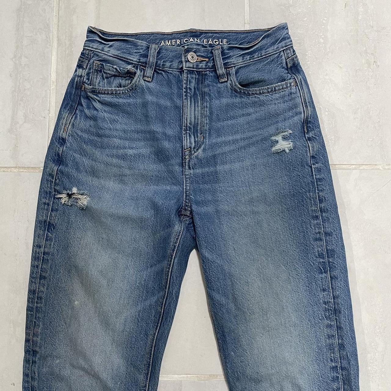 American Eagle Women's Denim Stretch Jeans RN Depop