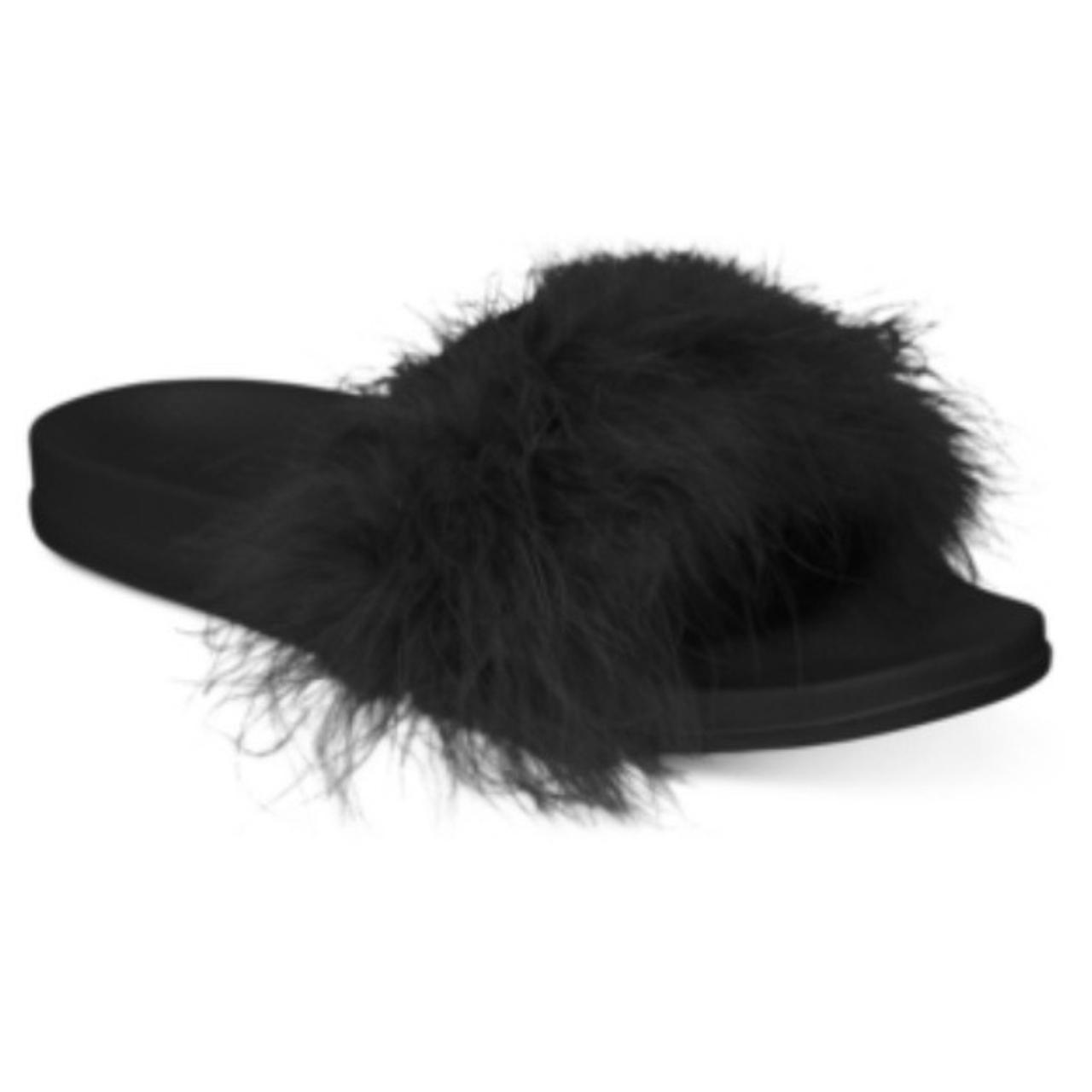 Marabou clearance slippers flat