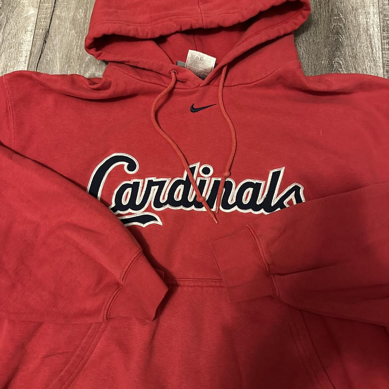 Vintage heavy St Louis Cardinals Red 47 Brand Hoodie - Depop