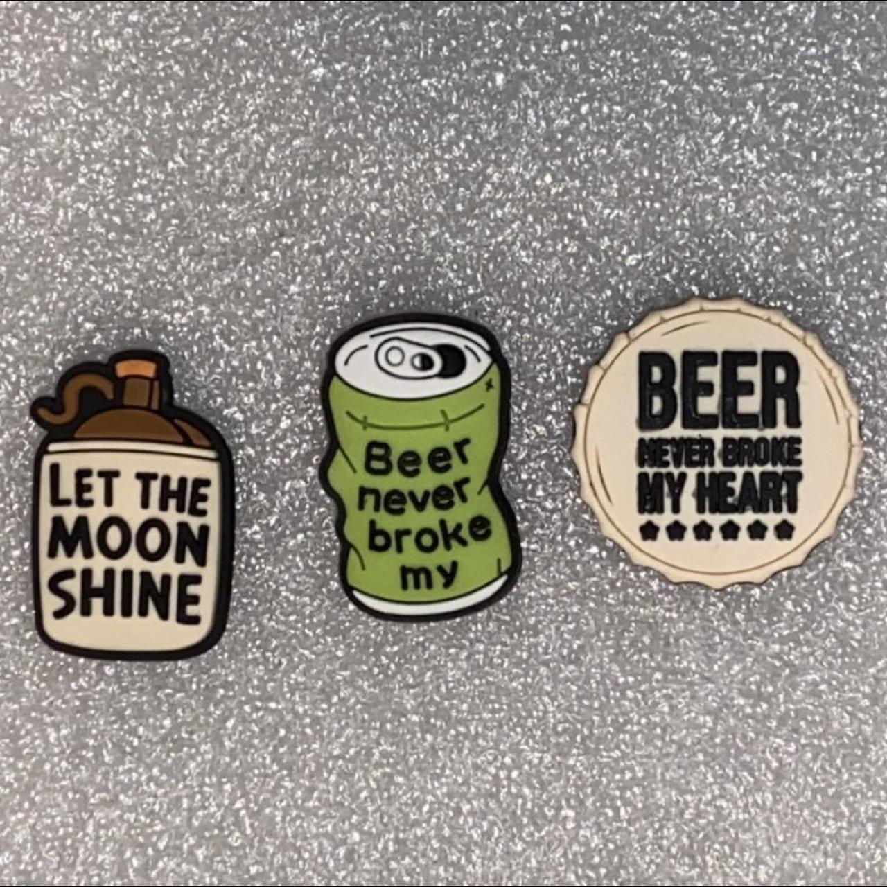 Crocs jibbitz Beer phrases Willing to separate 😊 Depop