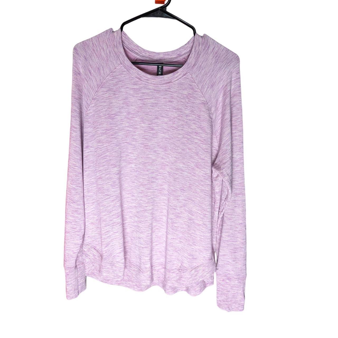 Athleta Crewneck Cozy Soft Long Sleeve Pullover Top with