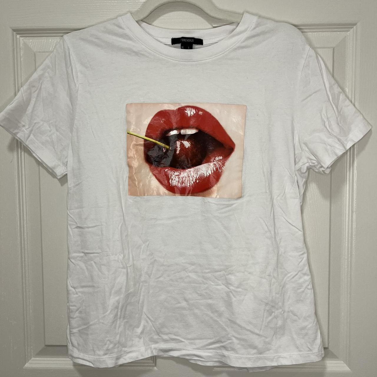 lips shirt forever 21