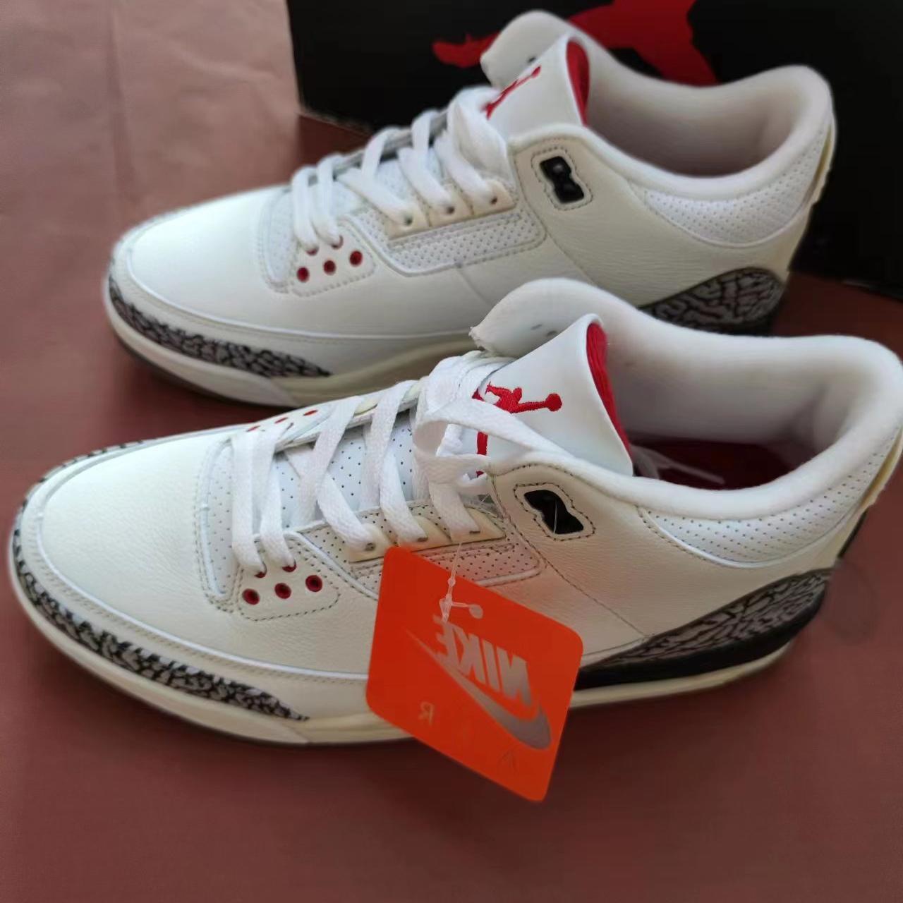 Air Jordan 3 Retro White Cement Reimagined Men's... - Depop