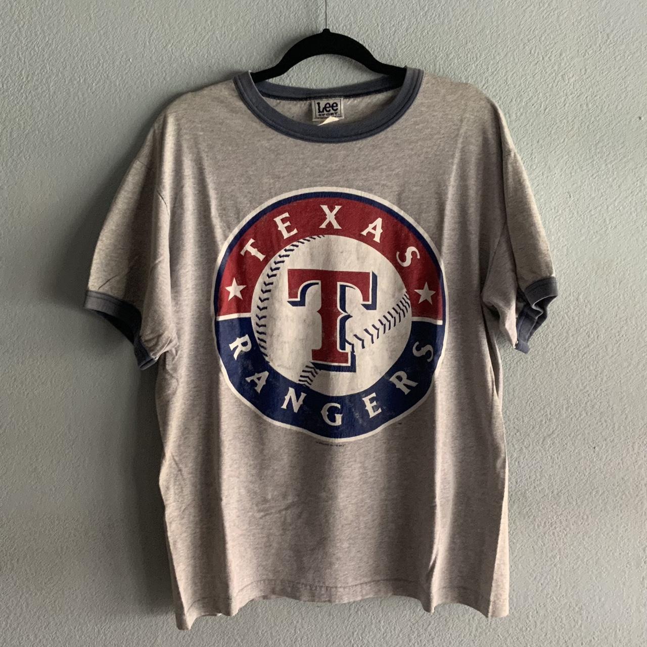 Vintage Texas Rangers Shirt Vintage grey Texas - Depop