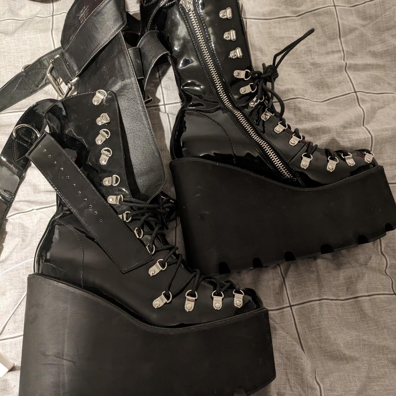white platform boots dolls kill