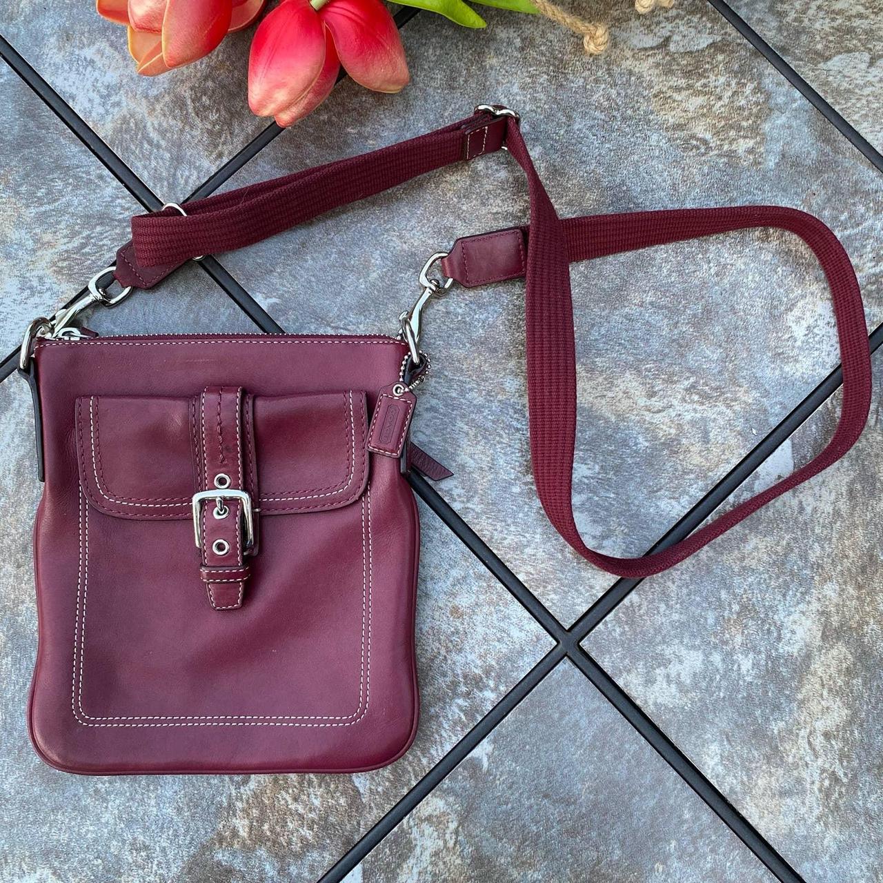 COACH Vintage Swing Pack Crossbody Bag Snap closure Depop