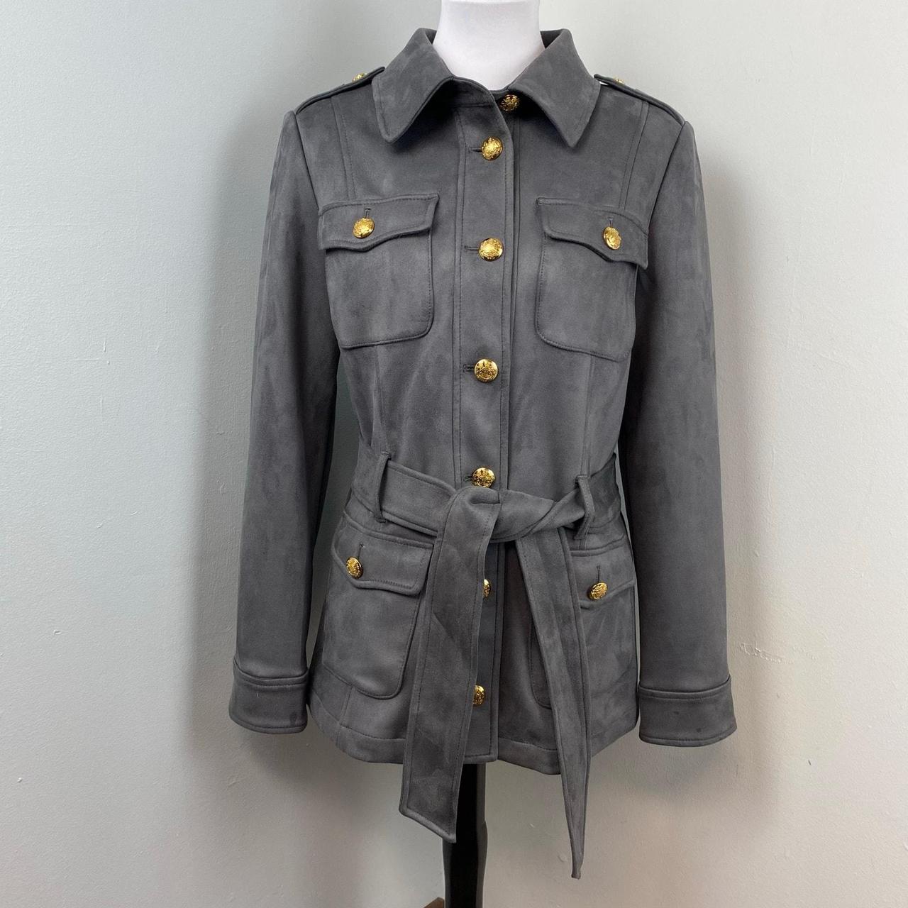 White House Black Market Women's Jacket - Grey/Go… - image 3