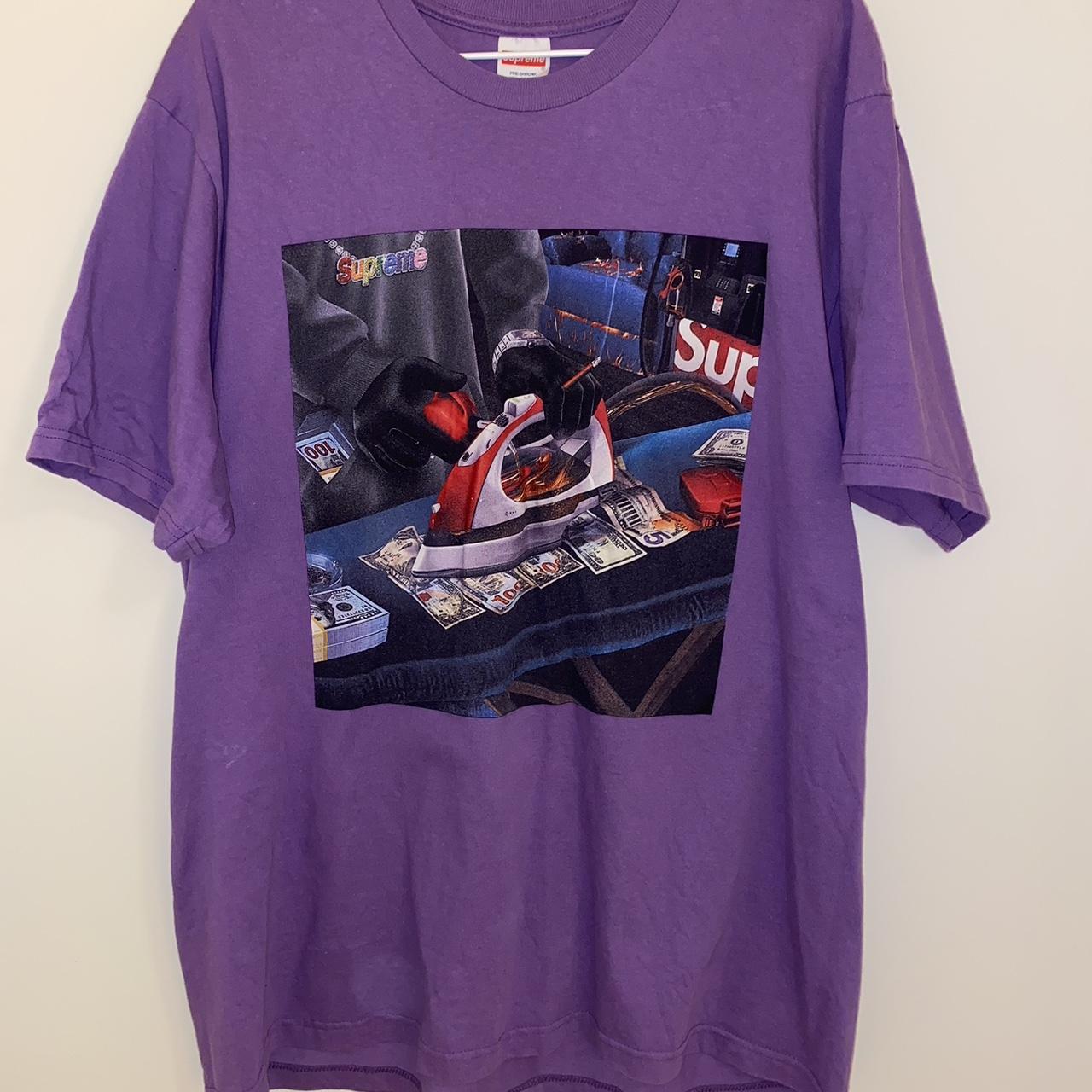 Never worn. Supreme Gas Tee. SS22, Week 1. Purple. | Depop