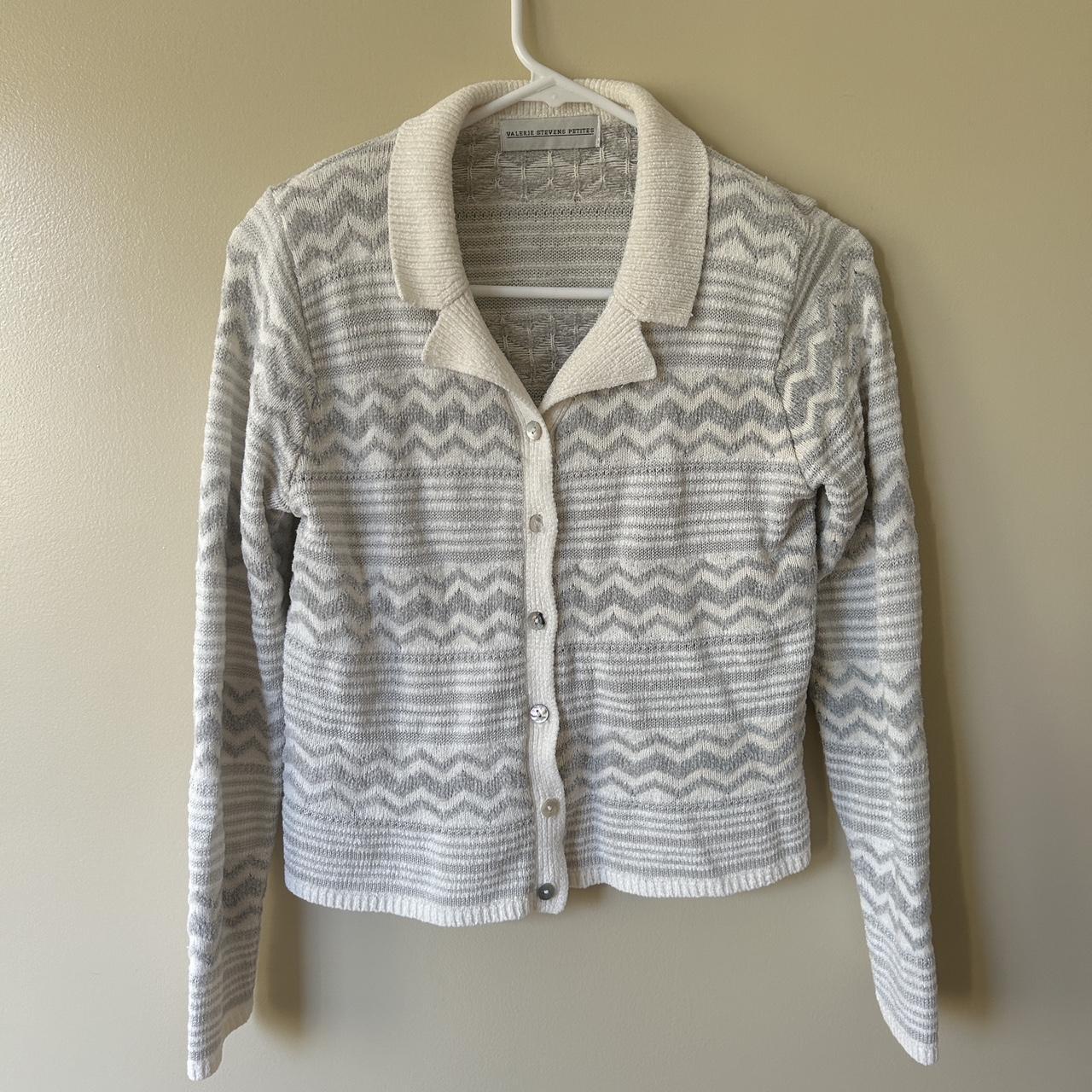 VINTAGE VALERIE STEVENS PETITE CARDIGAN old but in... - Depop