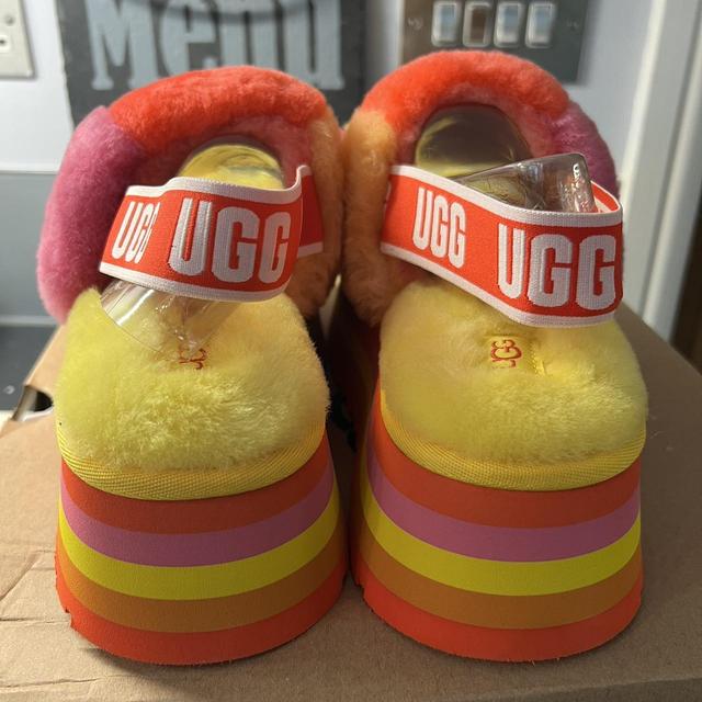 Brand New UGG Platform W/Disco Checker Slide. Size... - Depop