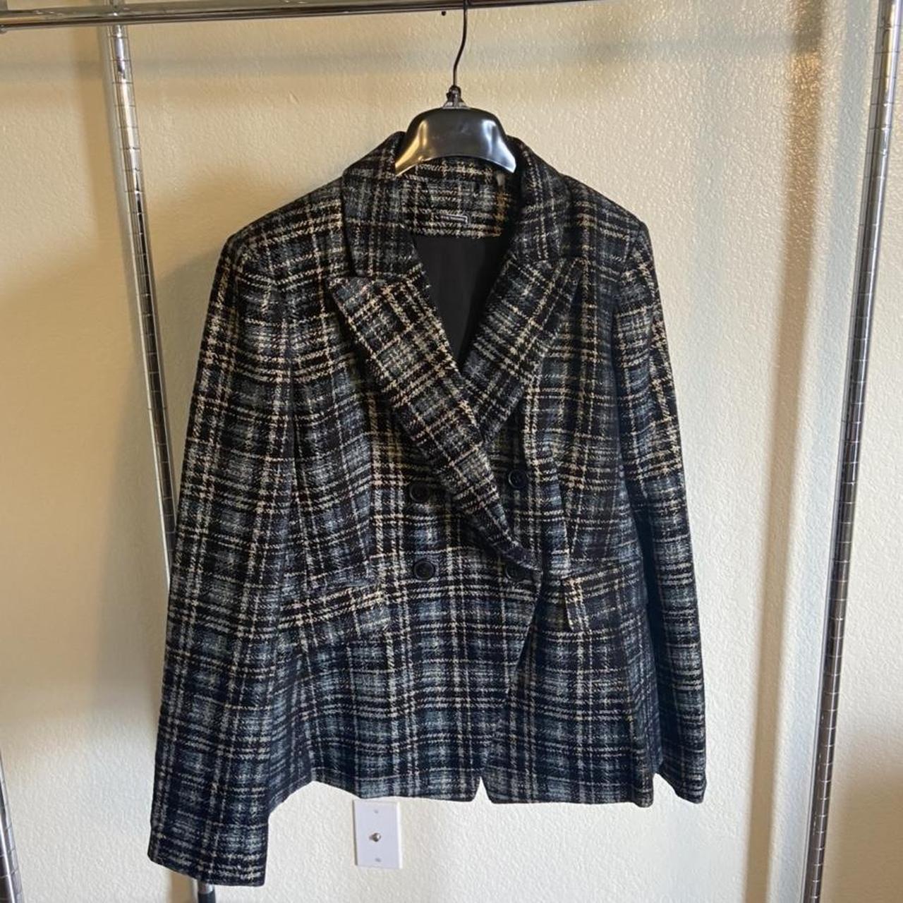 Plaid Single Button Blazer – Elie Tahari