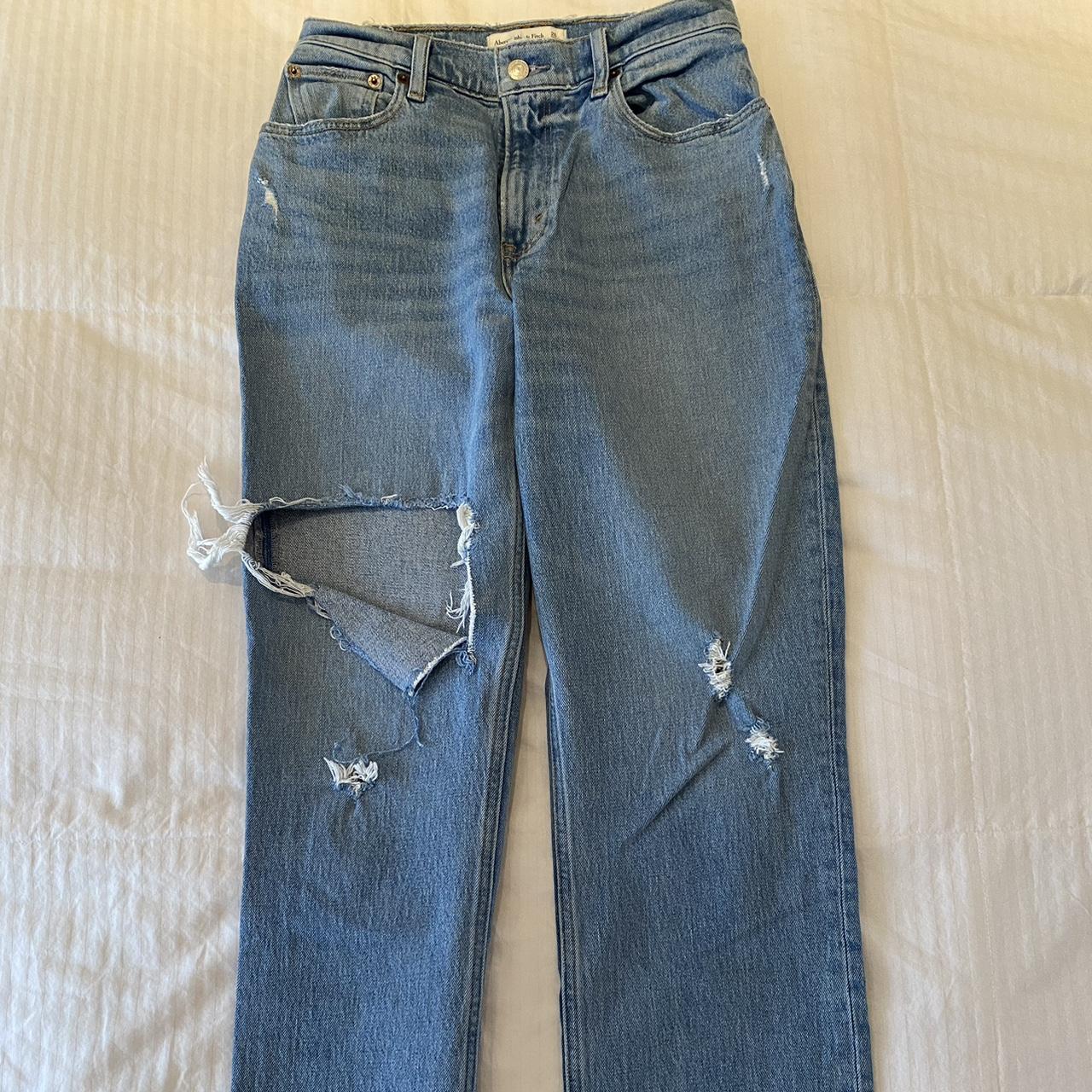 Abercrombie Curve Love Jeans - short Size... - Depop