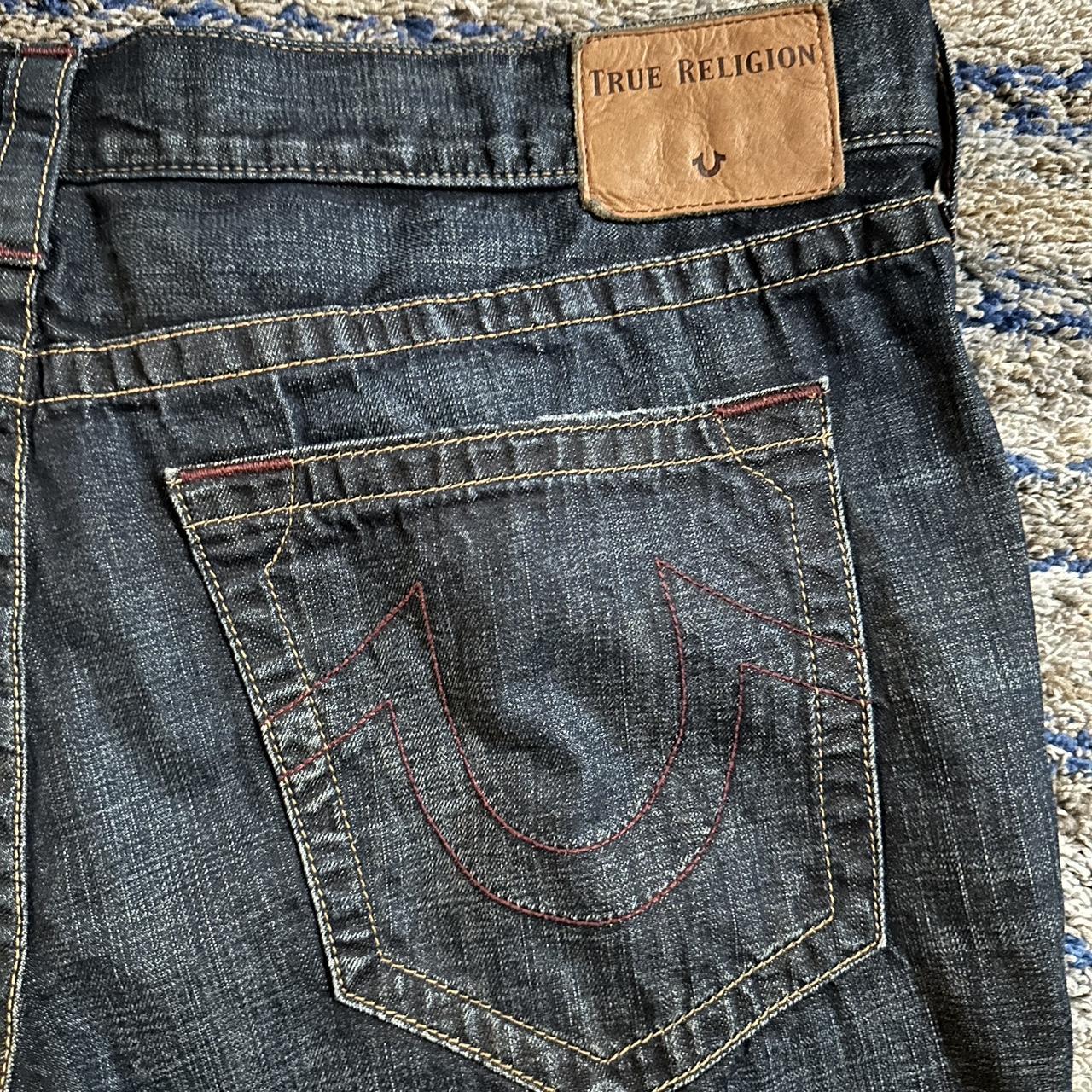 relaxed slim true religion jeans size 40, doesn’t... - Depop