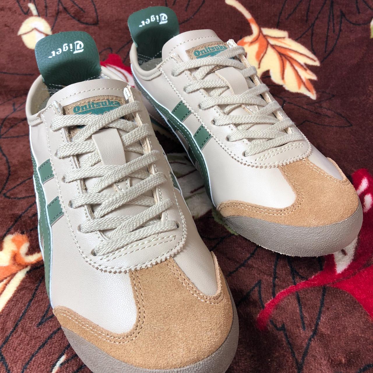 Onitsuka Tiger Mexico 66 Beige Grass Green Size. Depop