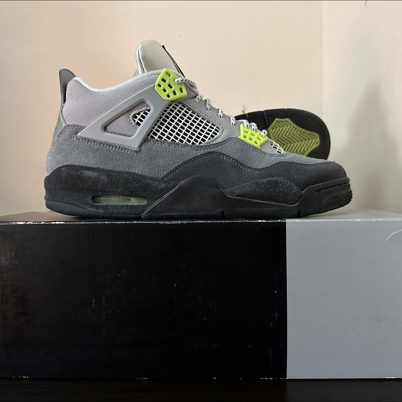 Jordan 4 95 Neon Green SE 🚚Free Delivery 👟Minor... - Depop