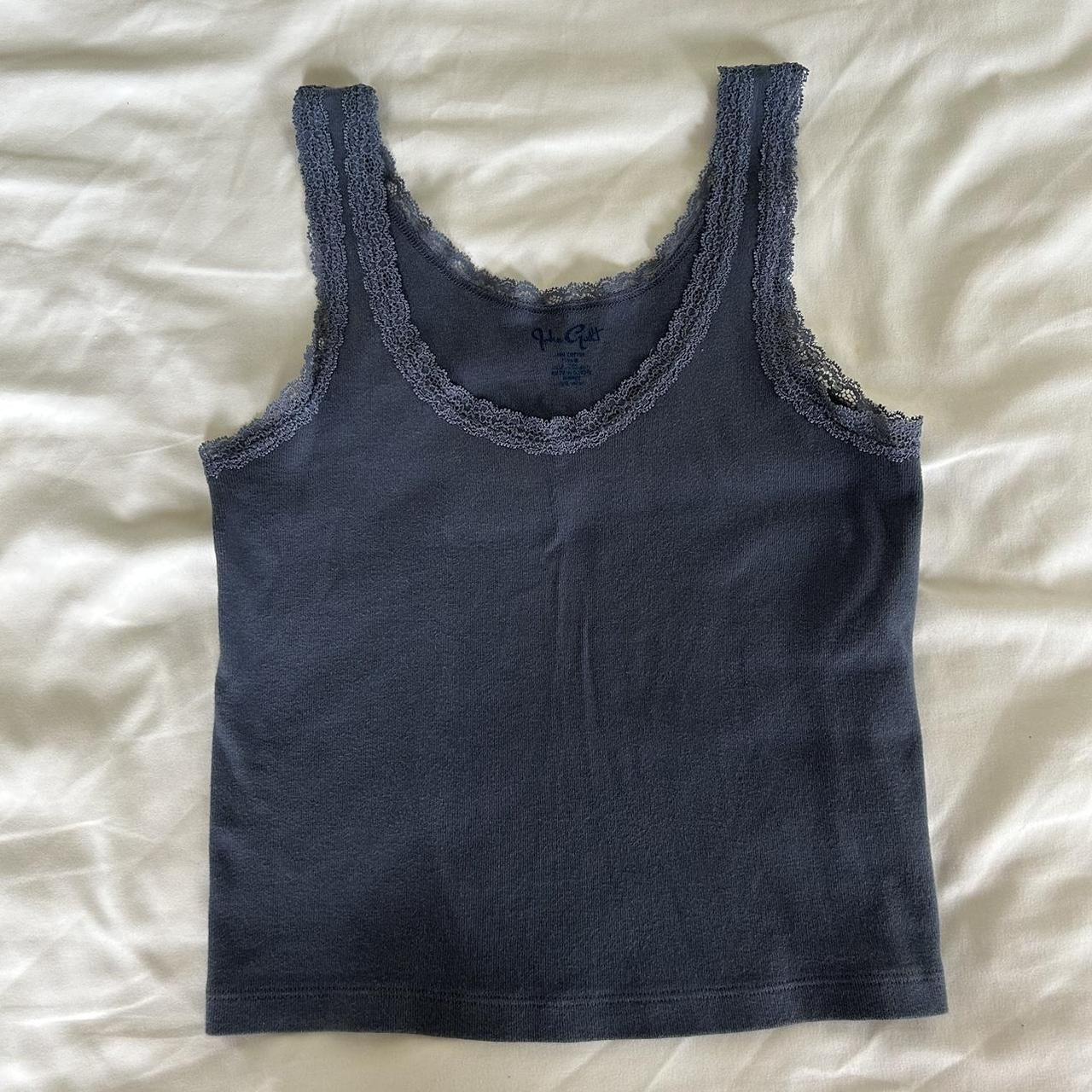 SOLD OUT Brandy melville navy tianna lace tank Perfect condition 400K