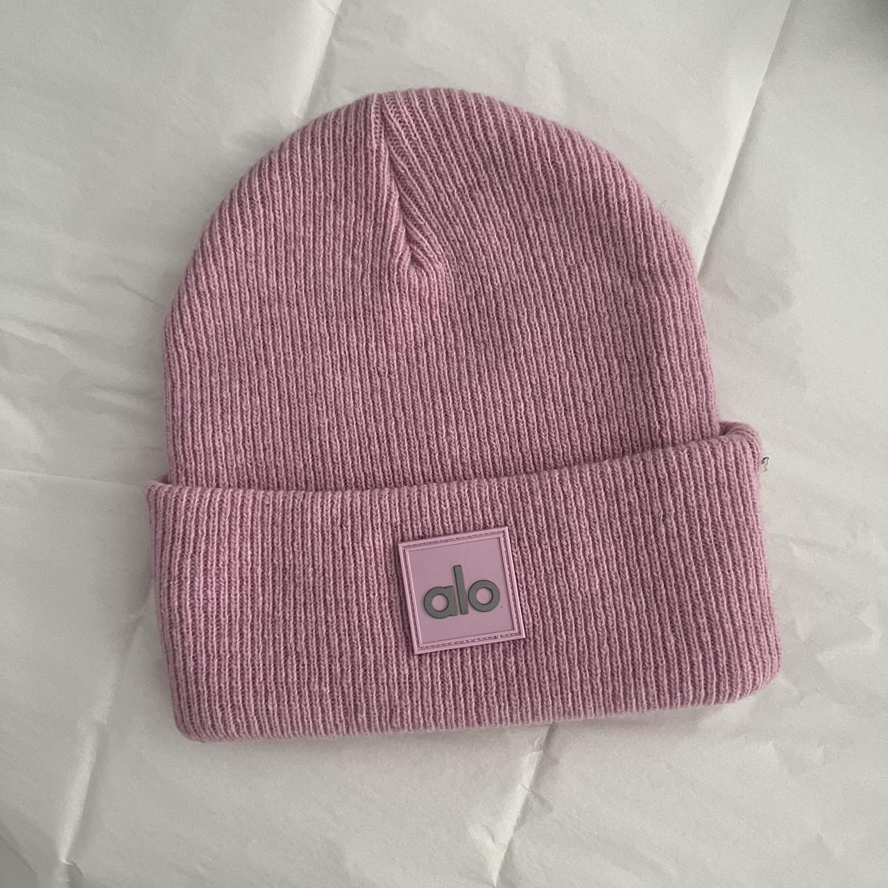 Alo yoga limited edition pink beanie | Depop