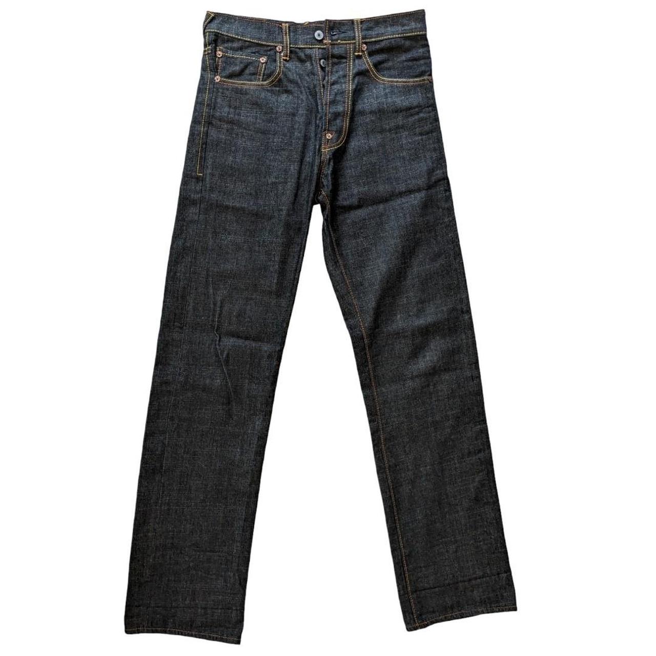 Evisu Japan No 2 sequin pocket denim jeans in dark | Depop