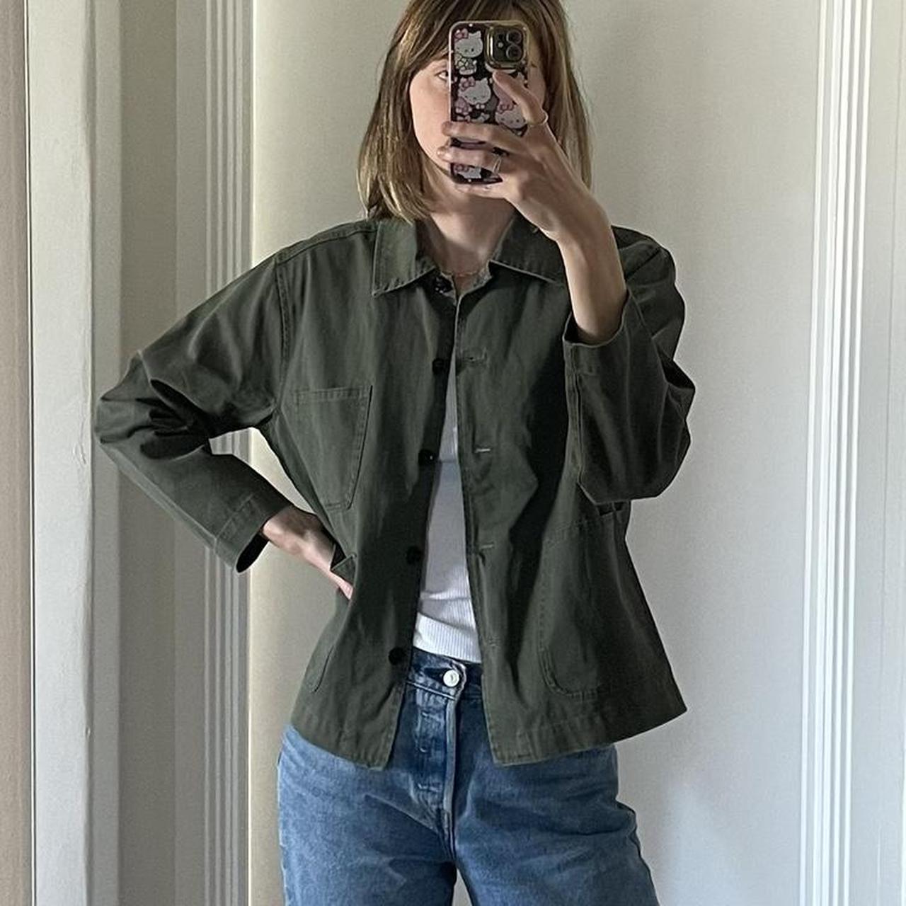 Women's Khaki Jacket Depop