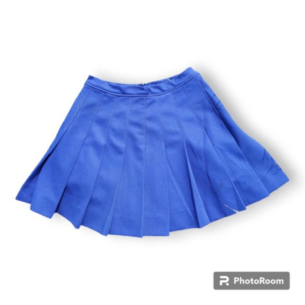 Royal blue hotsell pleated cheer skirt