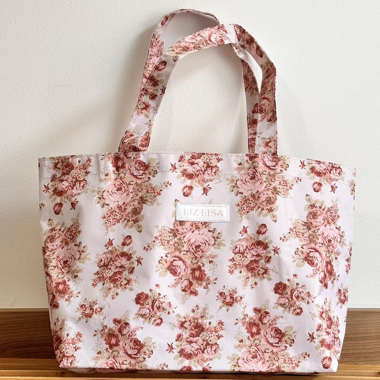 Liz Lisa pinkcore floral canvas beach bag 🌸 kawaii | Depop Liz Lisa pinkcore floral canvas beach bag 🌸 kawaii | Depop