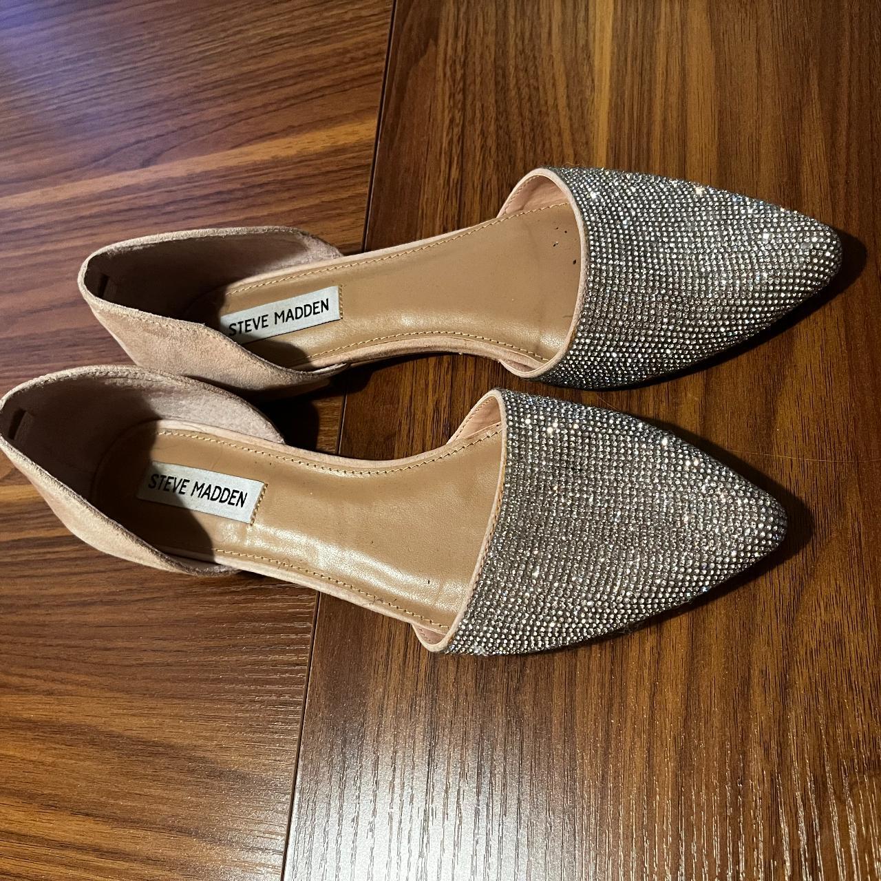 8M Steve Madden Glittery Flats Depop