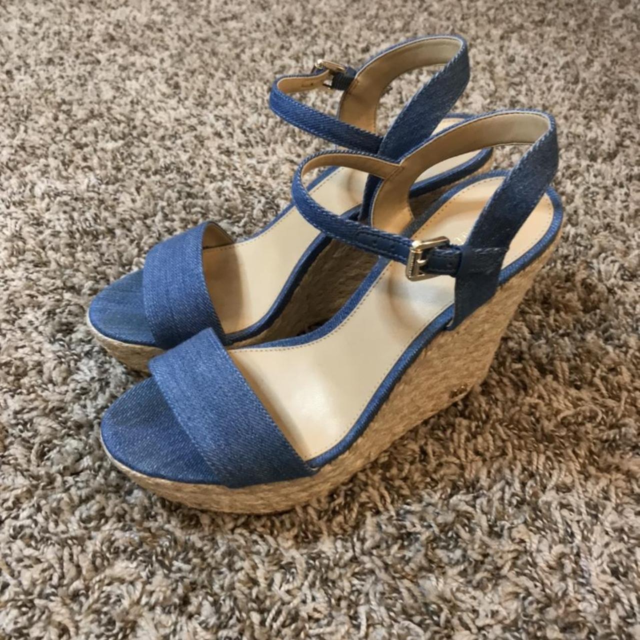 Michael kors denim deals sandals